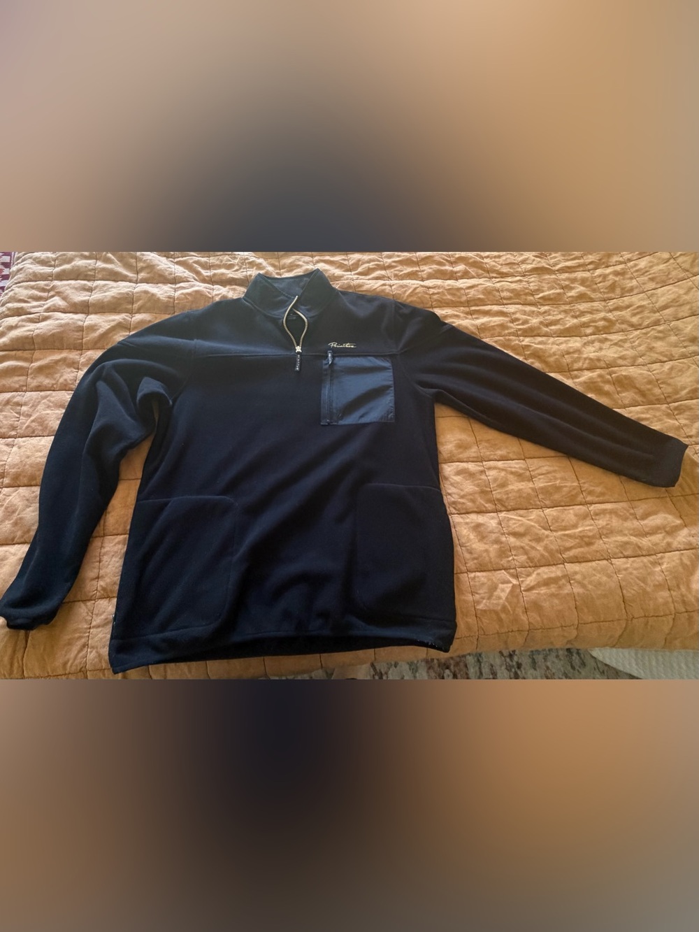 Primitive Men's Black Quarter-Zip Fleece Pullover